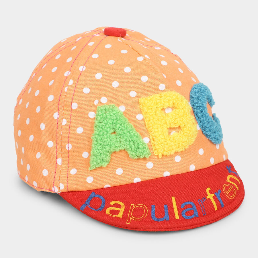 Orange Polka Dots Kid's Cap, , large image number null
