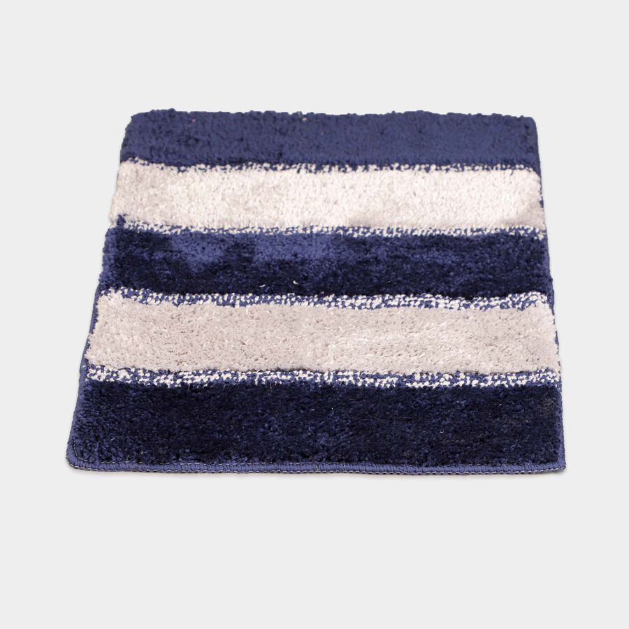 Anti-Skid Blue Polyester Door Mat, , large image number null