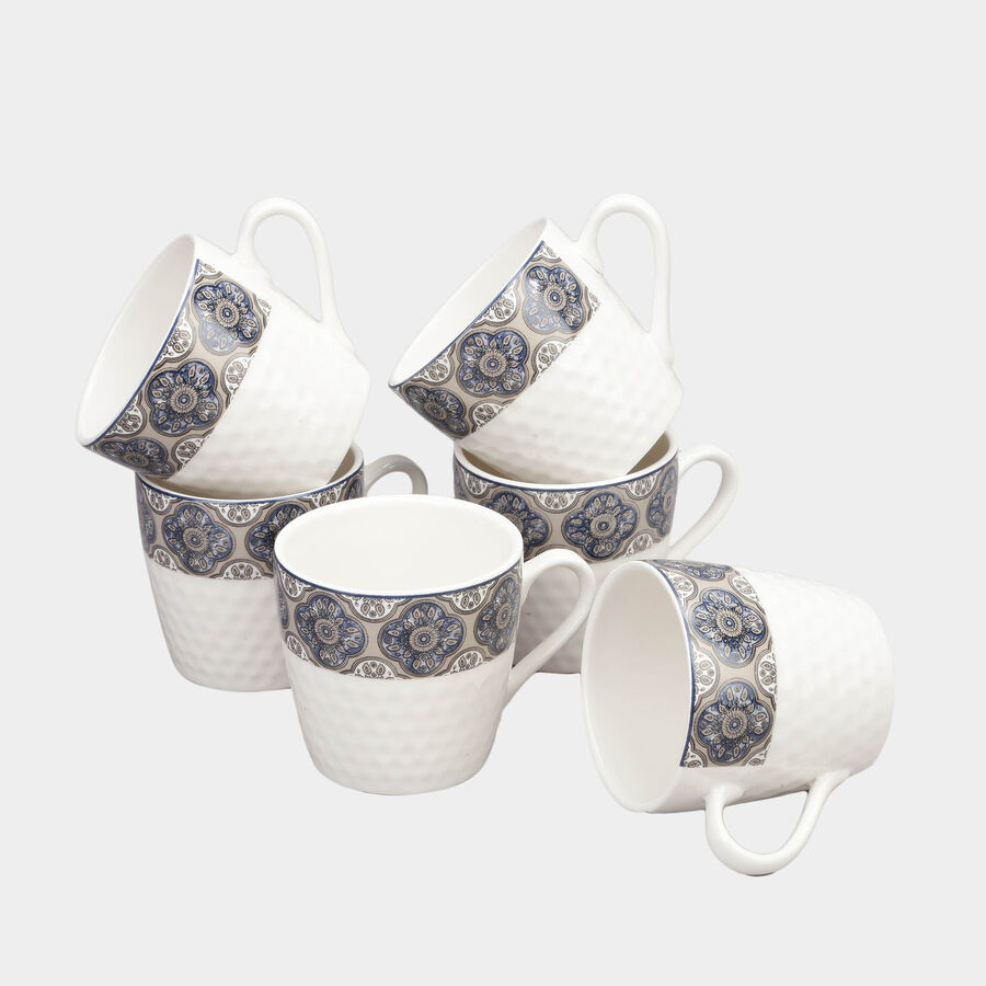 180 ml Bone China Mug, Set of 6, , large image number null