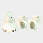 12 Pcs. Stoneware Cup and Saucer Set, , small image number null