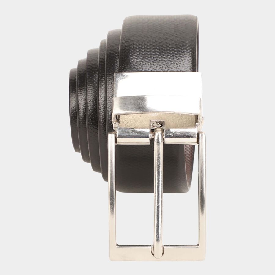 Men's Black Leather Formal Belt, , large image number null