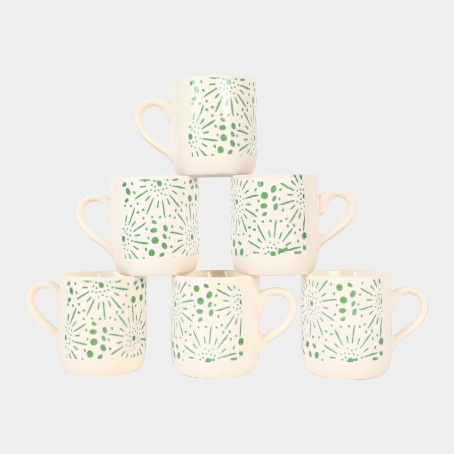 120 ml Stoneware Mug, Set of 6, , large image number null