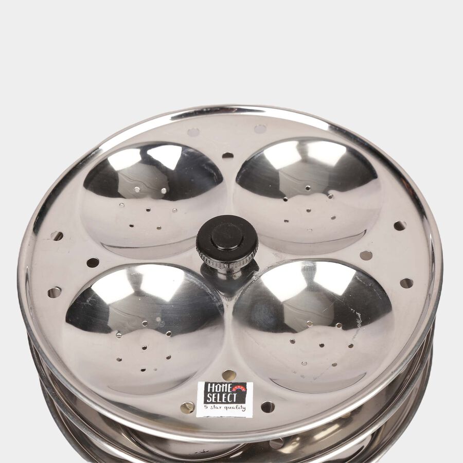3 Plate Steel Idli Stand - 12 Pcs. Idli, , large image number null