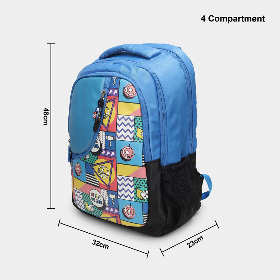 Kid's Blue Aristo School Bag, , large image number null