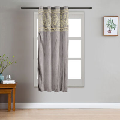 Dark Grey 5ft. Velvet Curtain