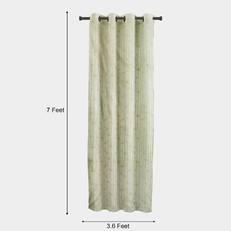 7ft. Light Green Microfiber Door Curtain, , large image number null