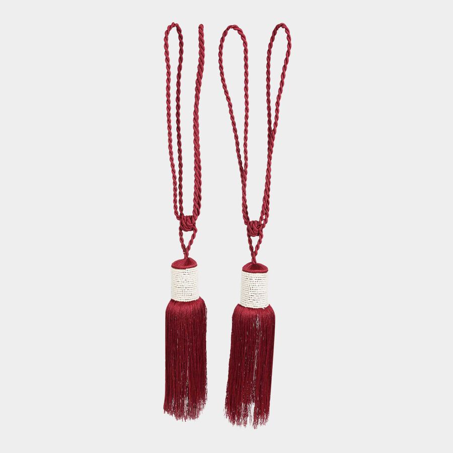 Maroon Microfiber Tieback Rope, , large image number null