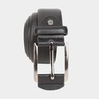 Men's Black Polyurethane Casual Belt, , small