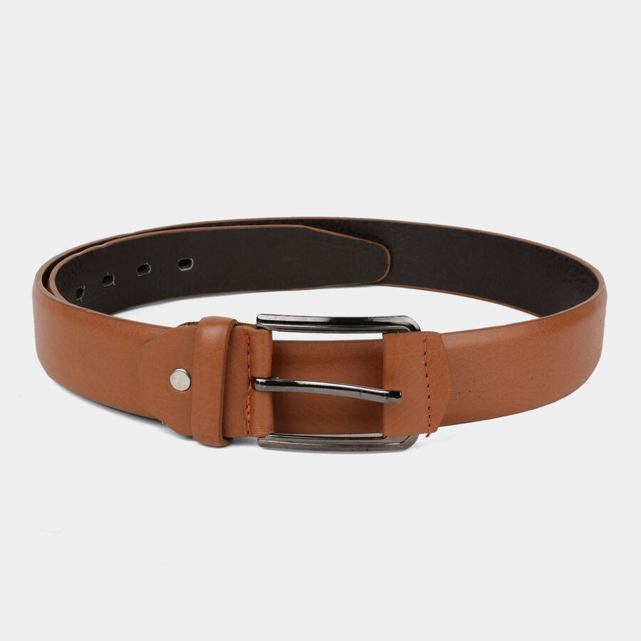 Men's Tan Polyurethane Casual Belt, , large image number null