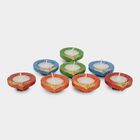 Diya with Wax Set of 8, , small image number null