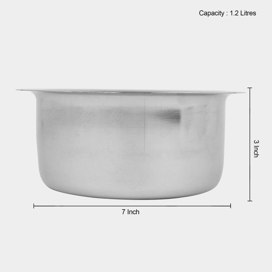 1.2 L Induction Compatible Stainless Steel Patila, , large image number null
