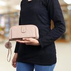 Women's Tan Polyurethane Long Wallet, , small image number null