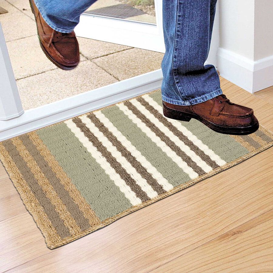 Anti-Skid Brown Polypropylene Door Mat, , large image number null