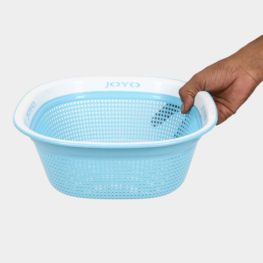 Blue Plastic Basket, , large image number null