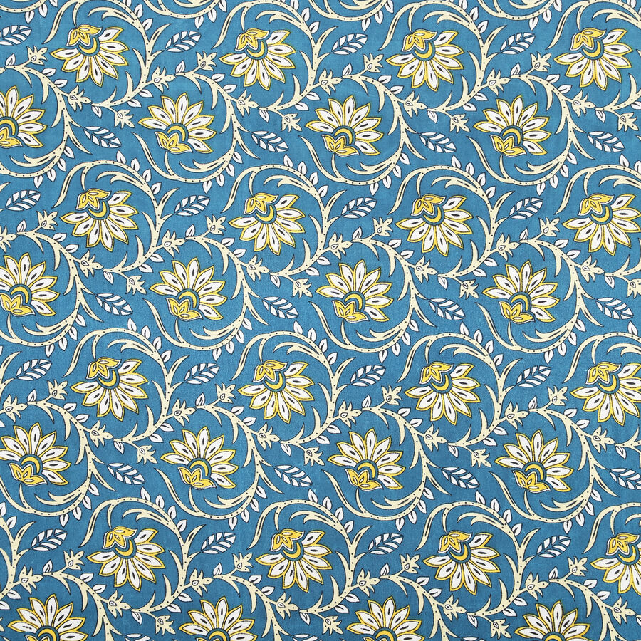 Blue Microfiber Single Bedsheet, , large image number null