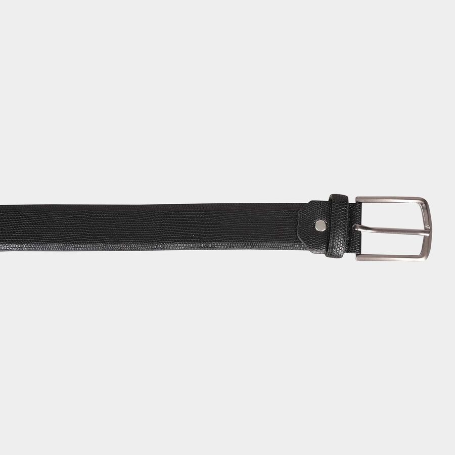 Men's Black Polyurethane Casual Belt, , large image number null