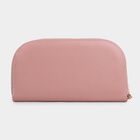 Women's Pink Polyurethane Long Wallet, , small image number null