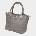 Women's Polyurethane Satchel, Quilted, Medium Size, , small image number null
