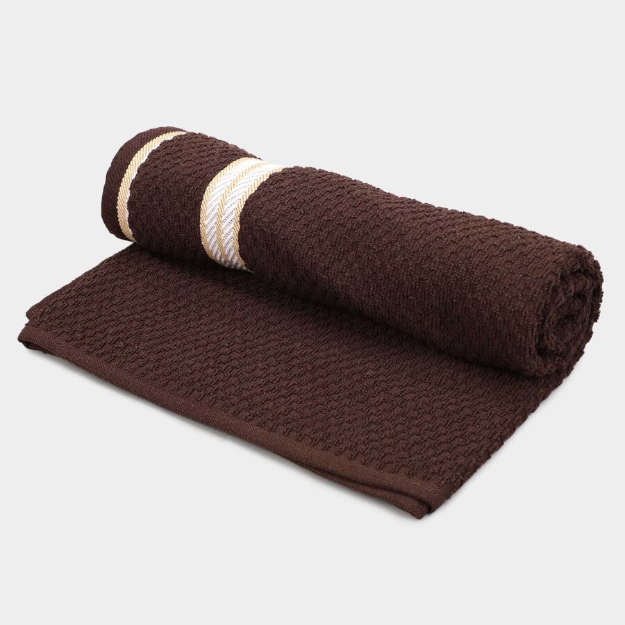 400 GSM Brown Cotton Blend Bath Towel, , large image number null