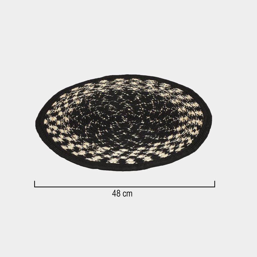 Black Polyester Rug, , large image number null