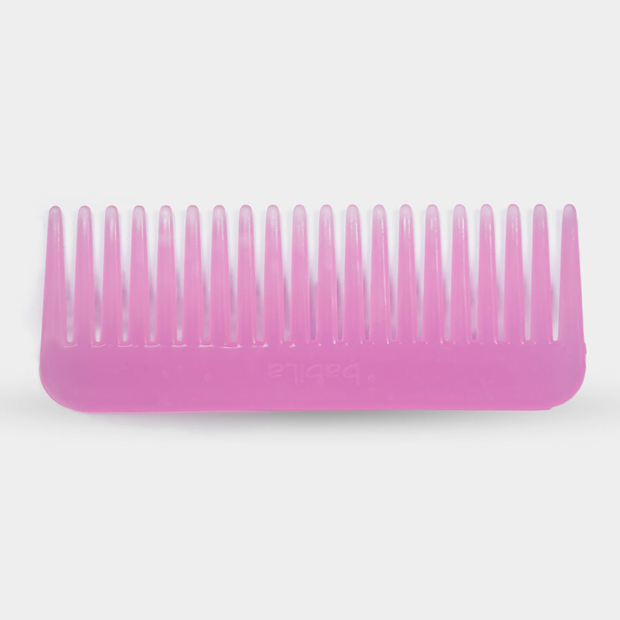 Plastic Hair Comb, Set of 2 - Colour/Design May Vary, , large image number null