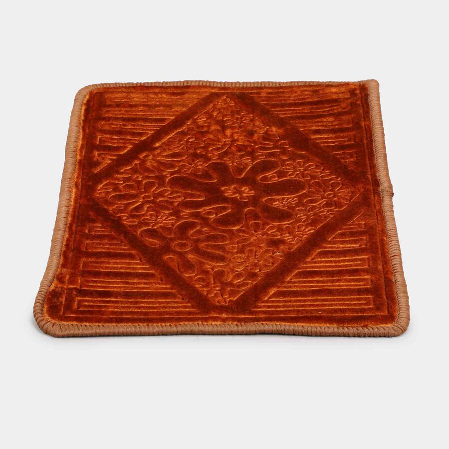 Anti-Skid Brown Polyester Door Mat, , large image number null