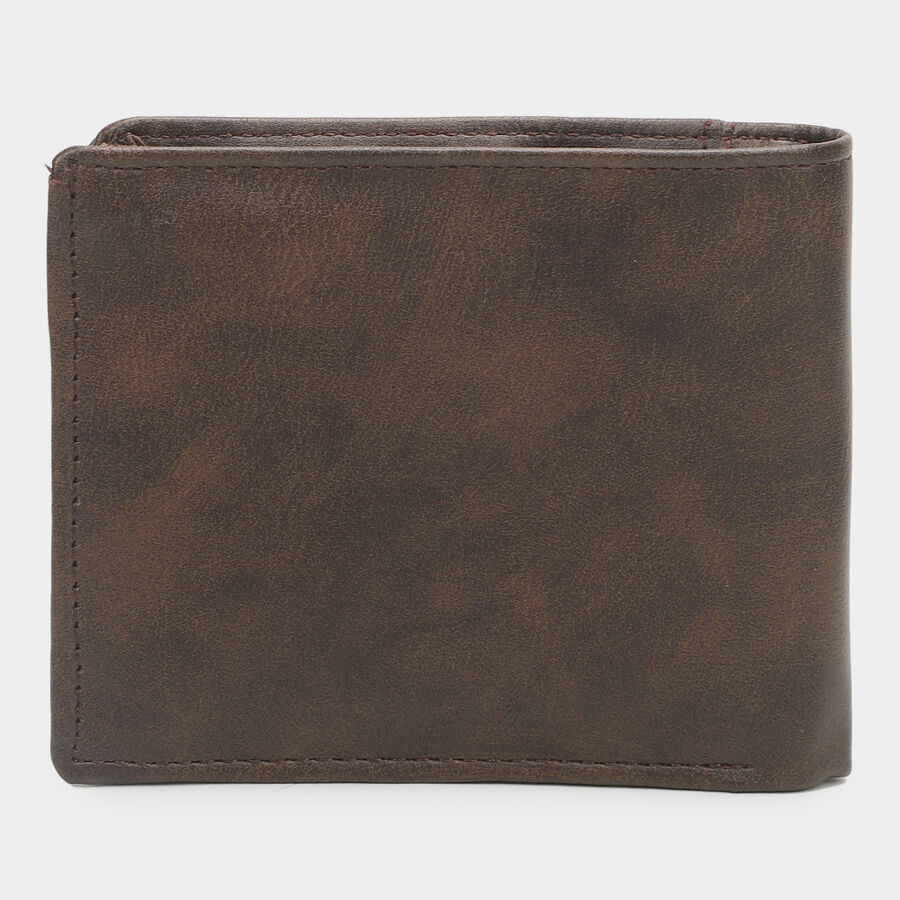 Brown Pu Wallet, , large