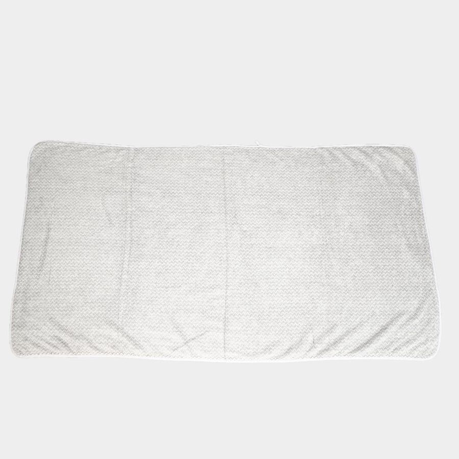 280 GSM Grey Microfiber Bath Towel, , large