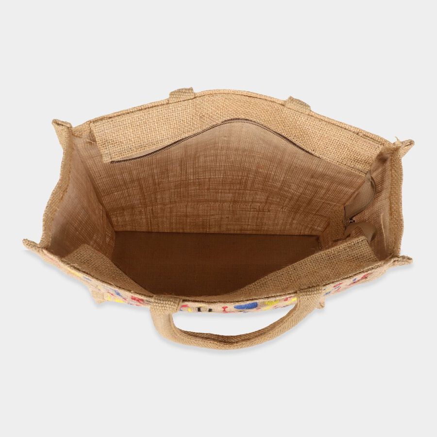 Beige Jute Bag, , large image number null