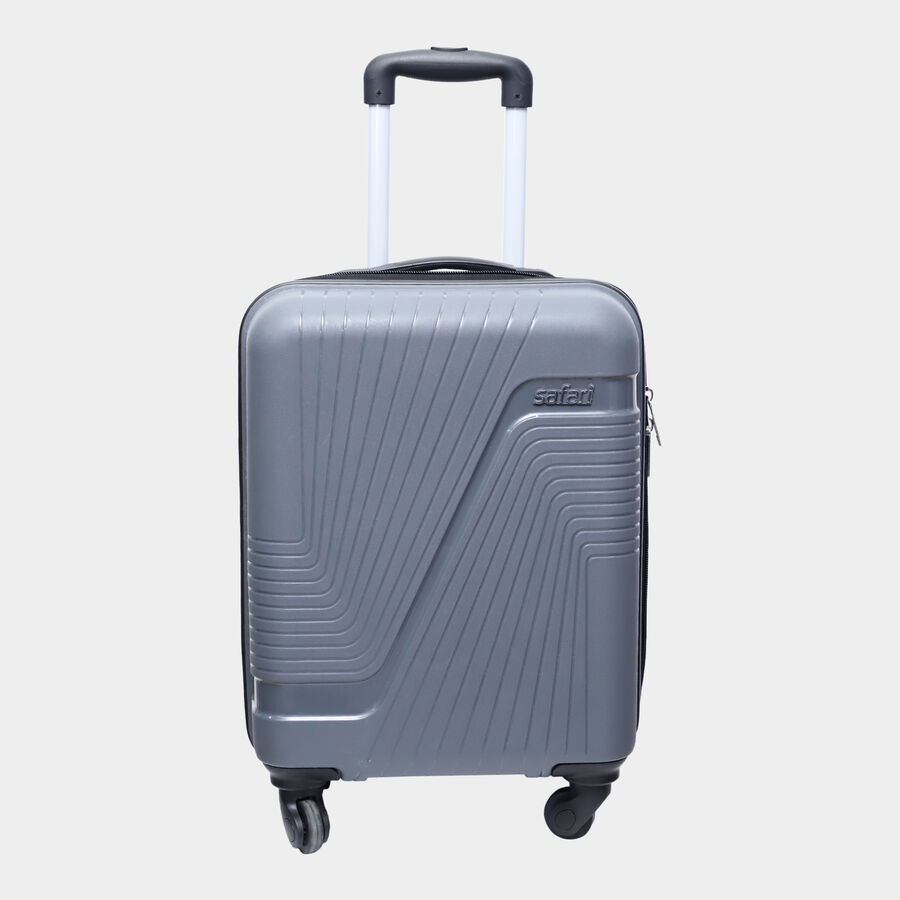 4-Wheel Grey Polypropylene Hard Case Trolley, Small, , large image number null