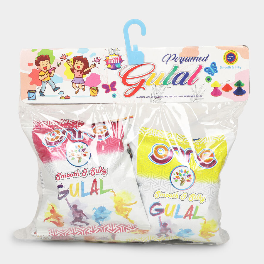 Holi Gulal Set of 4, Green|Yellow|Red|Blue, , large image number null