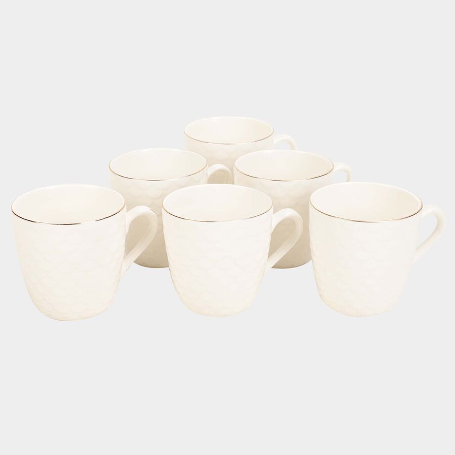 220 ml Bone China Cup, Set of 6, , large image number null