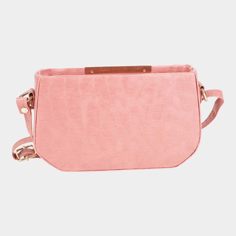 Women's Polyurethane Zipper Sling Bag, , large image number null