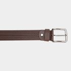Men's Brown Leather Casual Belt, , small image number null