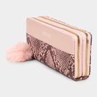 Women's Colour Block Polyurethane Long Wallet, , small image number null