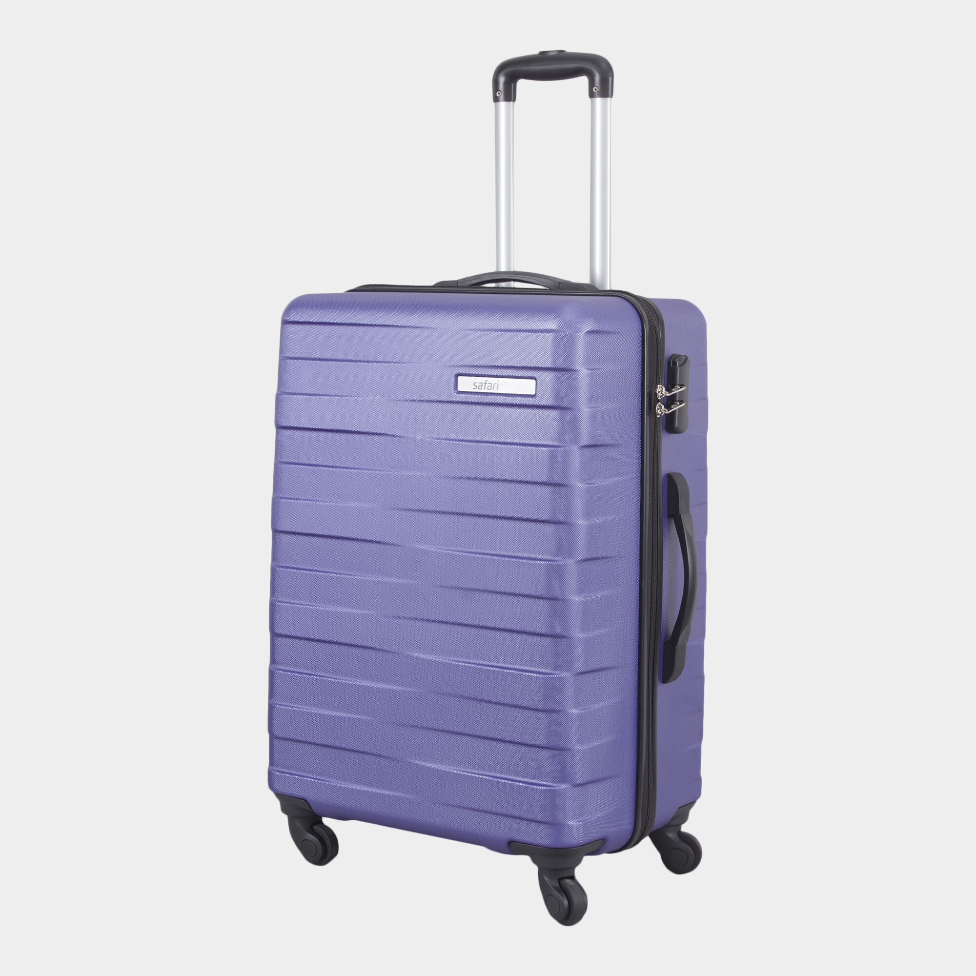 Safari Luggage Bags Set of 3 Number Lock, 4 Wheels, Hardside Small, Medium  & Large Size (