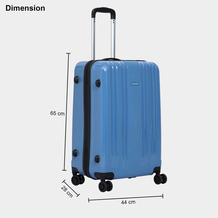 8-Wheel Polypropylene Hard Case Trolley, Medium, , large