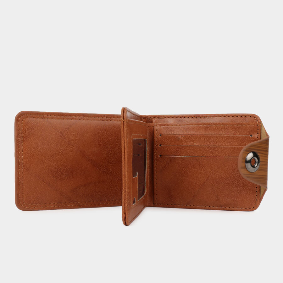 Men PU Brown Wallet, , large image number null