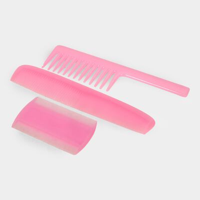 Plastic Hair Comb Set of 3