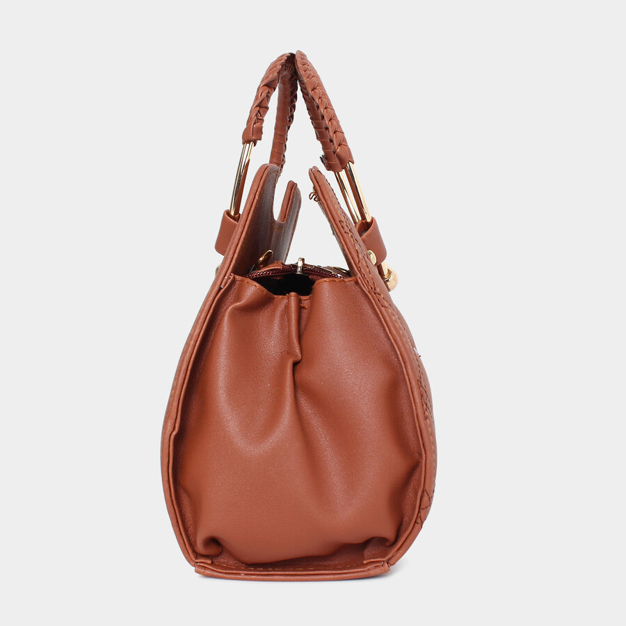 Women Quilted Tan Handbag, , large image number null