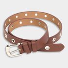 Women's Brown Polyurethane Belt, , small