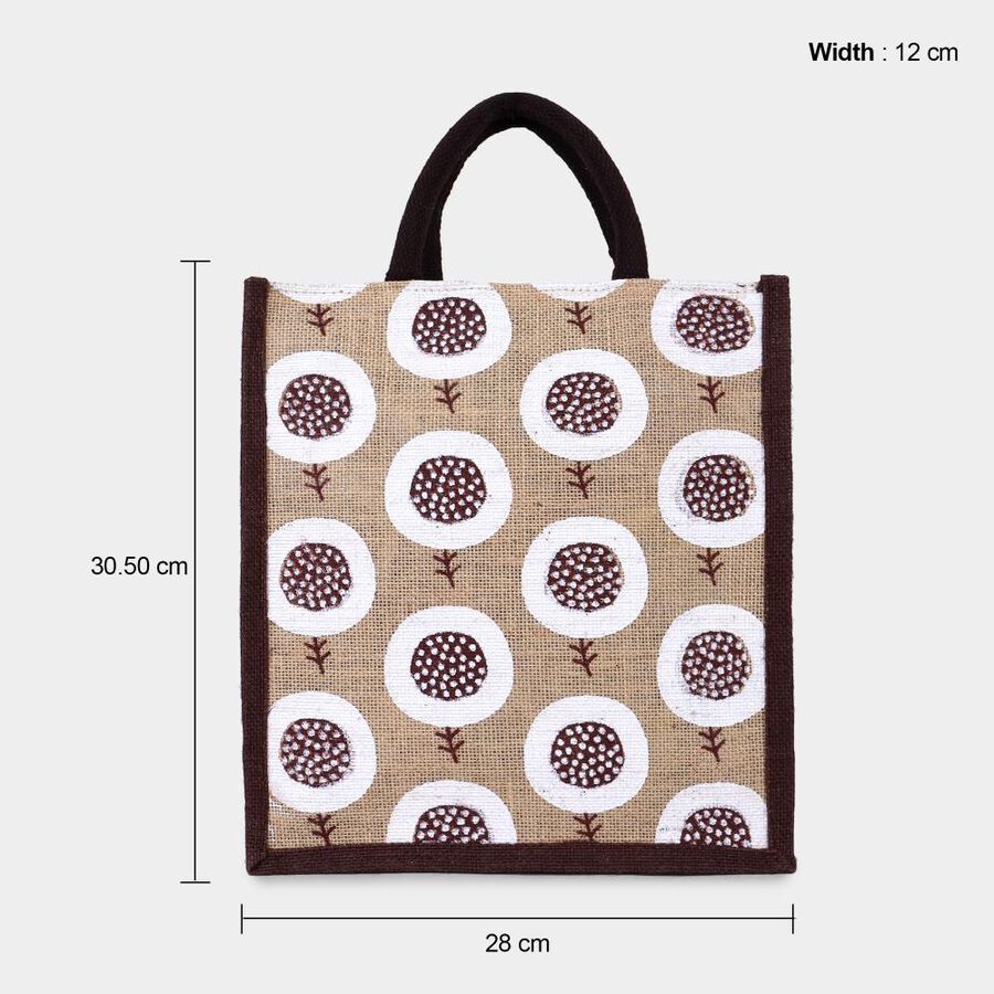 Brown Jute Lunch Bag, , large image number null