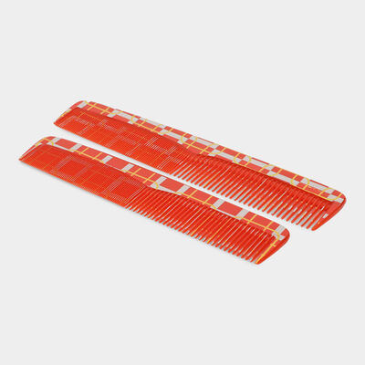 Red Plastic Comb Set of 2