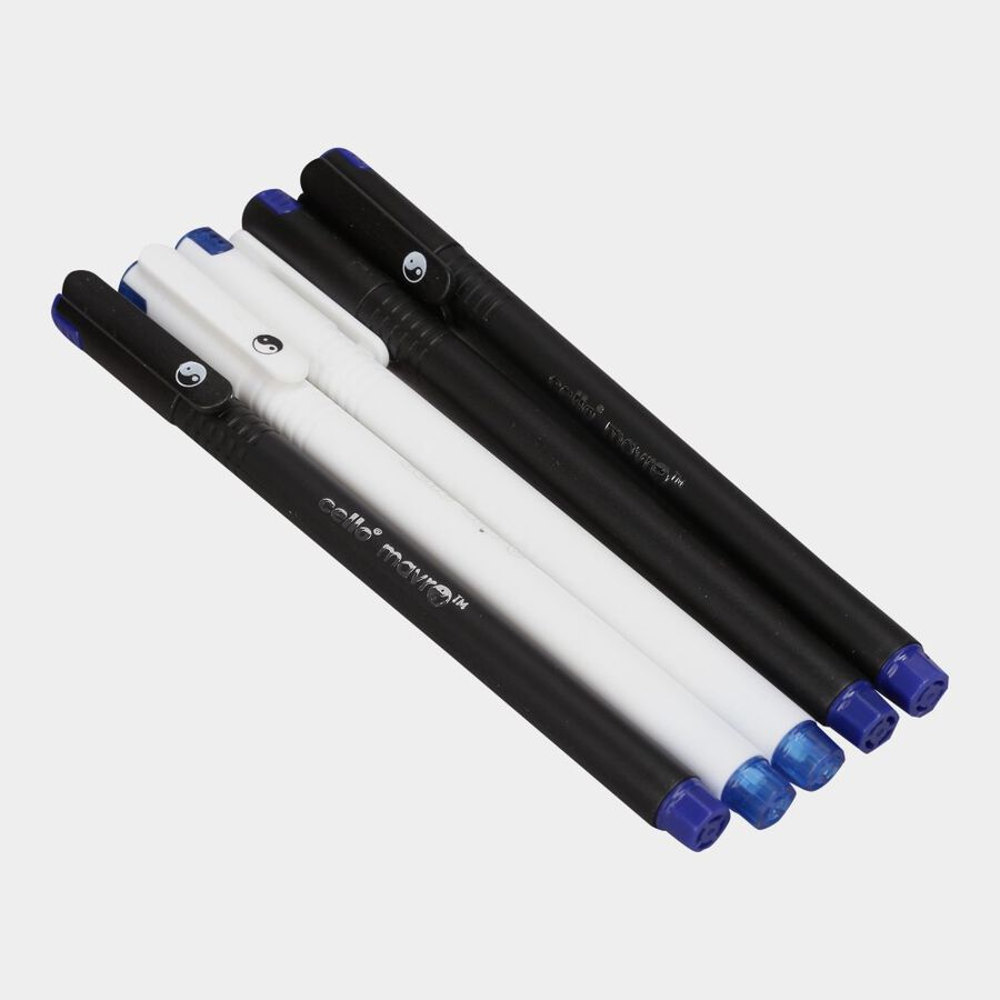 Blue Ball Pen Set of 5, , large