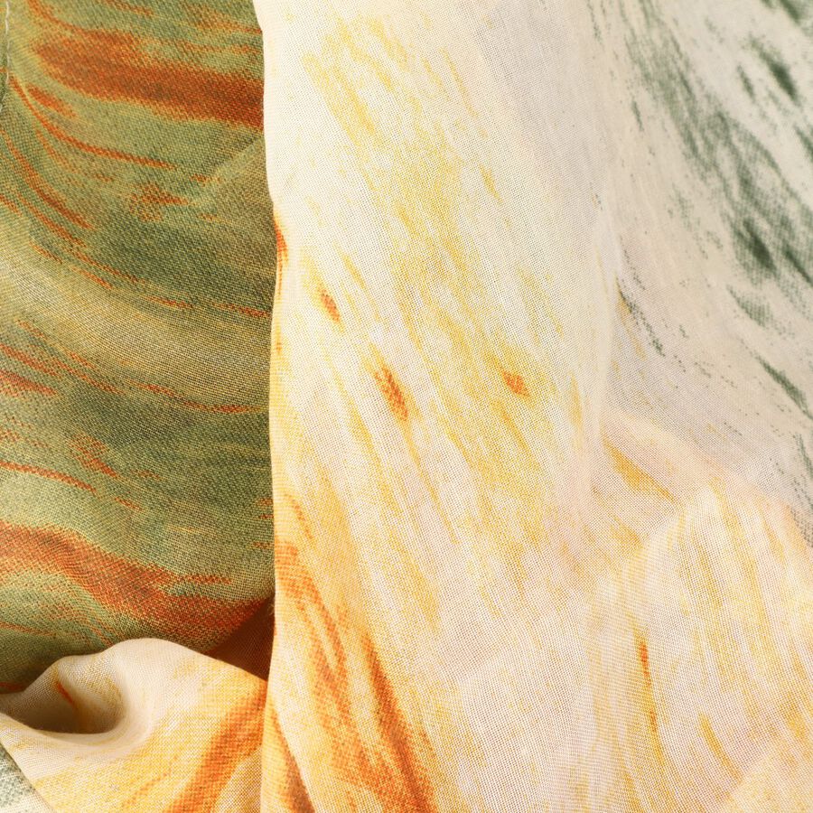 Women's Beige Viscose Scarf, , large image number null
