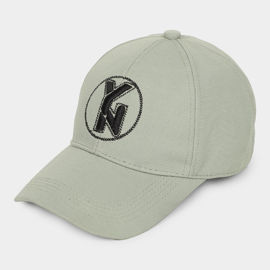 Men's Light Green Fabric Cap, , large image number null