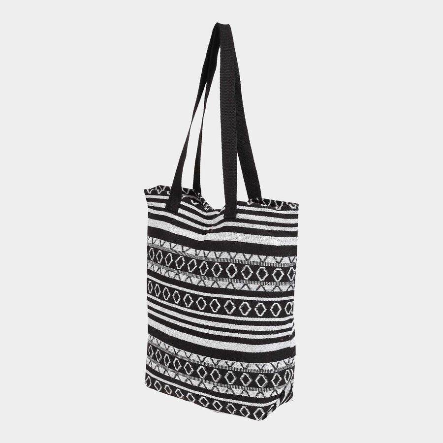 Women's Printed Canvas Shopping Bag, Medium, , large image number null
