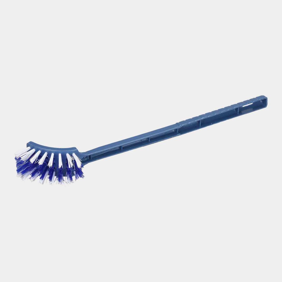 Plastic Bathroom Wiper With Handle And Toilet Brush - Set of 2, , large image number null