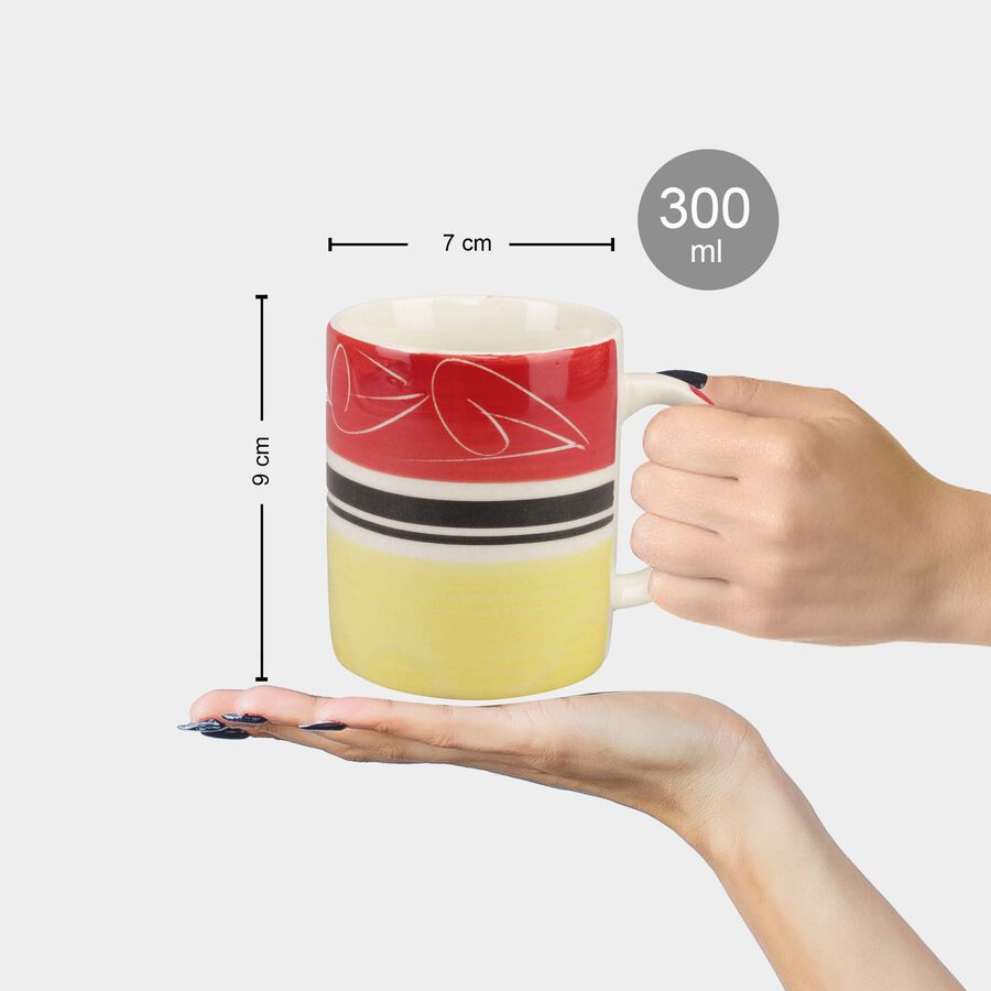 300 ml Stoneware Mini Mug, Hand Painted Color, , large image number null