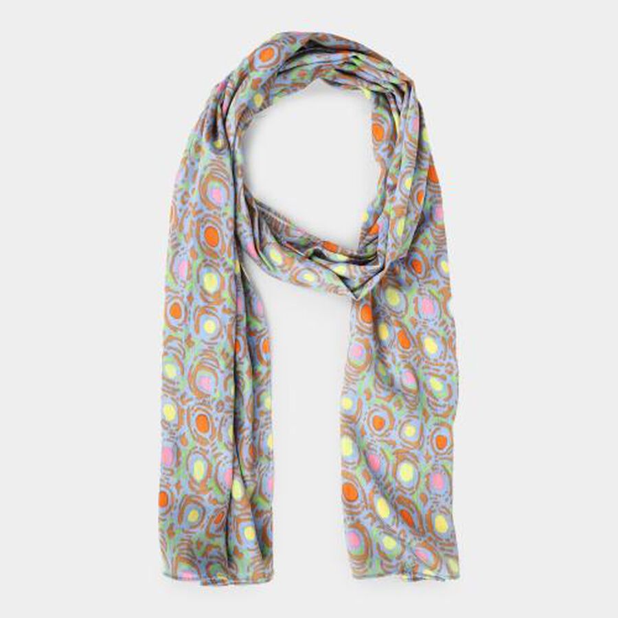 Women's Blue Fabric Scarf, , large